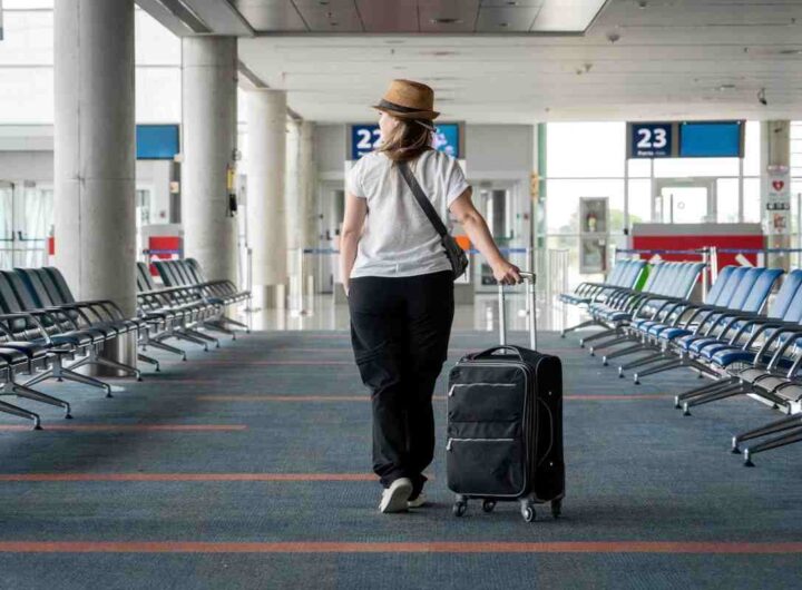Turista aeroporto